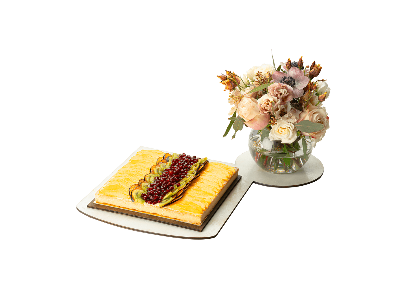 Floral fruit square